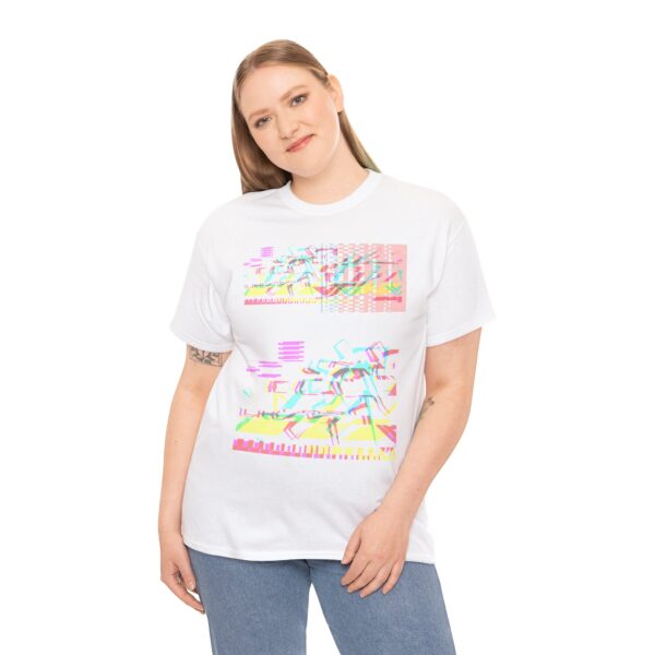 Error 404 Glitch Unisex Heavy Cotton Tee - Image 4