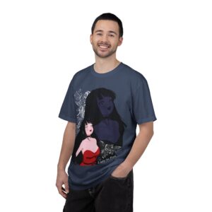 Eden The Lady In Red Anime Cover Unisex Garment-Dyed T-shirt - Image 8