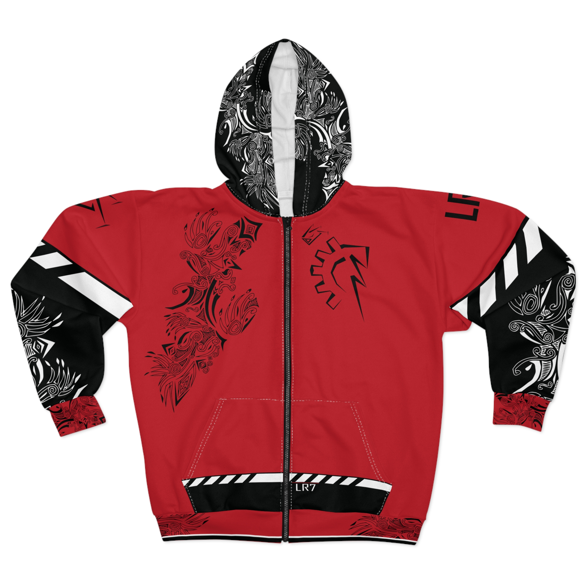 Code Red Unisex Zip Hoodie (AOP) - Image 1
