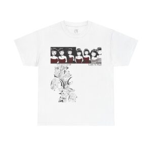 Lady In Red Poses Unisex Heavy Cotton Tee