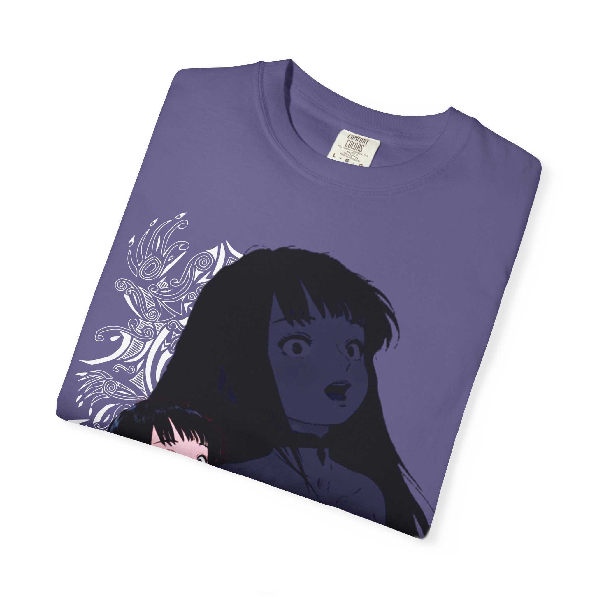 Eden The Lady In Red Anime Cover Unisex Garment-Dyed T-shirt - Image 11
